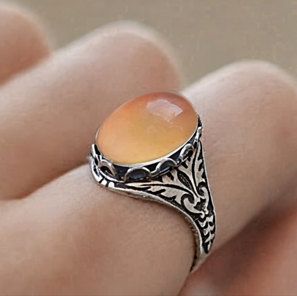 Mood Ring Silvery Size 7 8 9 Color Changing 70s Silver Mood Rings Men Women - Picture 6 of 15